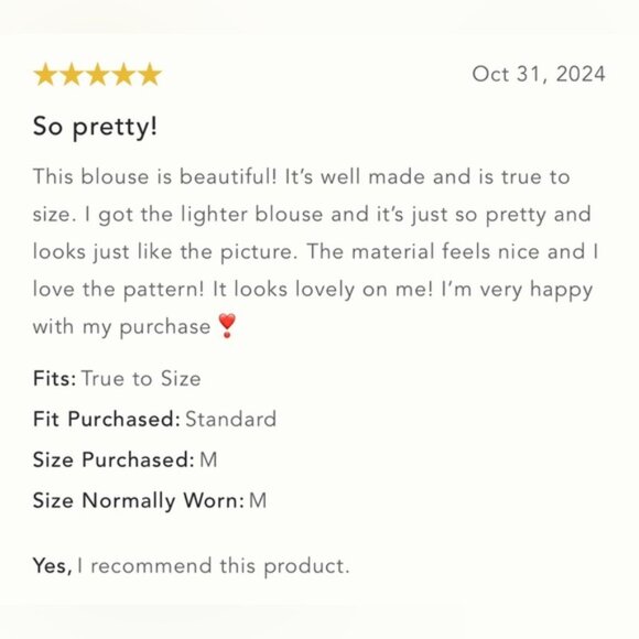 NWT Size M  Maeve LongSleeve Pleated Peasant Blouse - Picture 10 of 16